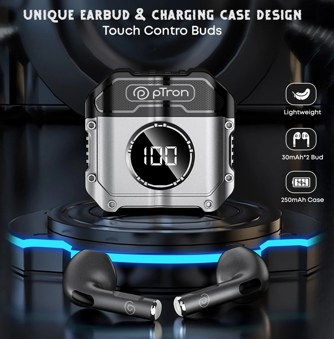 pTron Bass buds Revv ENC Earbuds